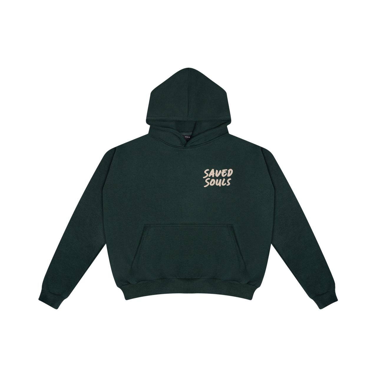 Forgive Me Hoodie - Green - Front - saved souls