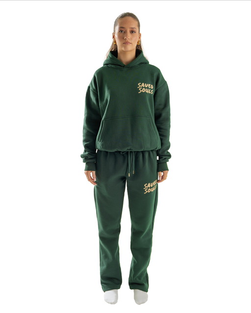Forgive Me Hoodie - Green - Front - saved souls